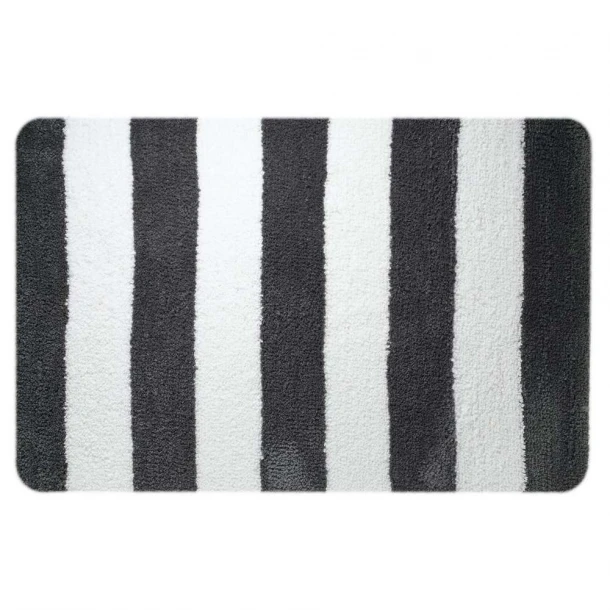 Ταπέτο Μπάνιου Polyester 60x90εκ. Linje Grey-White Sealskin 291653614