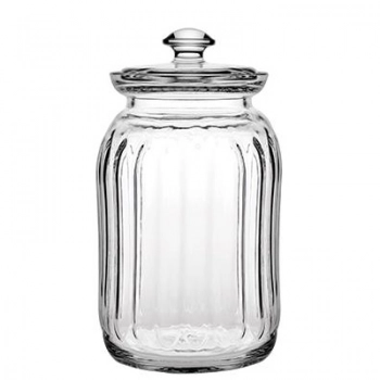 Βάζο Με Καπάκι Γυάλινο Διάφανο Viva ESPIEL 1500ml-10,2x10,2x21,7εκ. SP96394G1