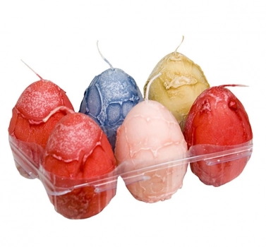 Κερί Αυγό Χρωματιστό 4,5x5,8εκ. Bunny's 73-739