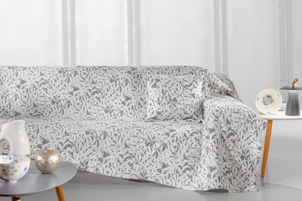Ριχτάρι Βαμακερό Chenille Διθέσιος 180x250εκ. Blossom Smoke Guy Laroche