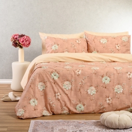 Σετ Σεντόνια Polycotton Υπέρδιπλα Με Λάστιχο 160x200+32εκ. Gianna Rose Casual Line Melinen 20005318