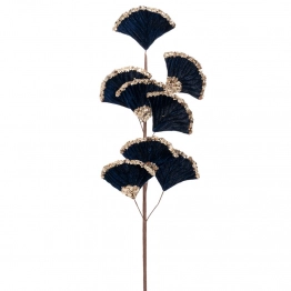 Χριστουγεννιάτικο Κλαδί Βελούδινο Μπλε Με Glitter 65εκ. iliadis 90382