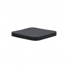 Σουβέρ Σετ 4τμχ PVC Μαύρο Allure 10x10x0,95εκ. Estia 07-32395