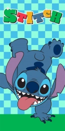 Πετσέτα Θαλάσσης Παιδική Quick Dry Microfiber 70x140εκ. Disney Home Lilo & Stitch 186 Aqua-Sky Blue Dimcol