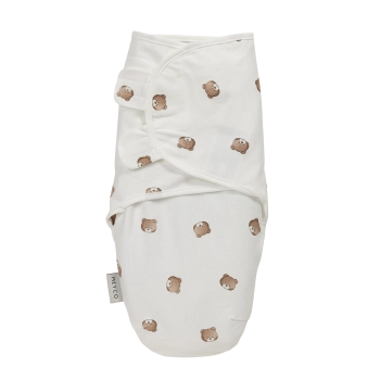 Υπνόσακος Βρεφικός Βαμβακερός 1.0Tog Ιδανικός Για Φάσκιωμα 0-3 Μηνών/50-62εκ. Swaddle Bear Multicolor Meyco MEY-155.242.00.01A