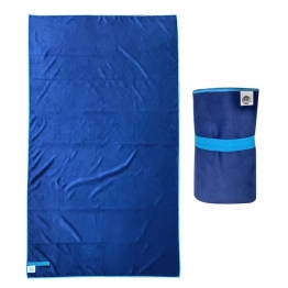 Πετσέτα Θαλάσσης Suede-Microfiber Dark Blue 85x160εκ. SUMMER tiempo 42-2710