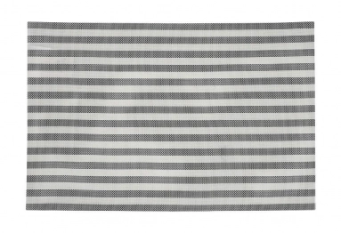 Σουπλά Pvc-Polyester Αδιάβροχο 45x30εκ. Ριγέ Γκρι ESPIEL PUL104K6