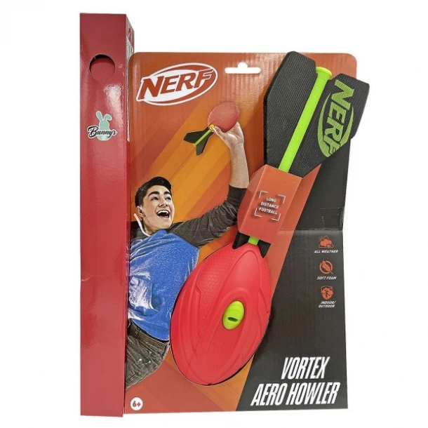 Λαμπάδα Nerf Sports Μπάλα Πύραυλος Vortex Aero Howler 9x32εκ. Bunny's 73-2230