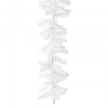 Χριστουγεννιάτικη Διακοσμητική Γιρλάντα Pvc Λευκή iliadis 270εκ. 80141