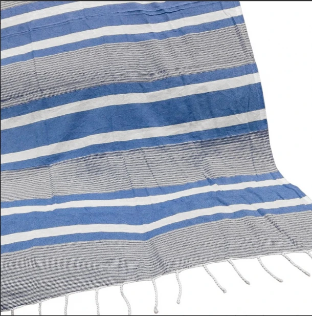 Πετσέτα Θαλάσσης Pestemal Βαμβακερή Blue 90x180εκ. Summer tiempo 42-3368