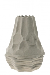 Βάζο Κεραμικό Γκρι 15,3x20,5εκ. Zen Collection 24.19.50011