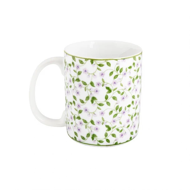 Κούπα Πορσελάνης Λευκή Με Λουλούδια 340ml Floral Oriana Ferelli PR232450011