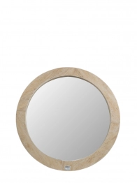 Καθρέπτης Τοίχου Μαρμάρινος Μπεζ 80x3,5x80εκ. Zen Collection 25.22.51653