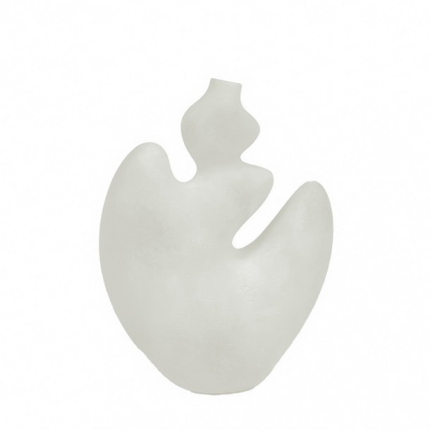 Βάζο Κεραμικό Κρεμ 20x10x26εκ. ESPIEL MAH104