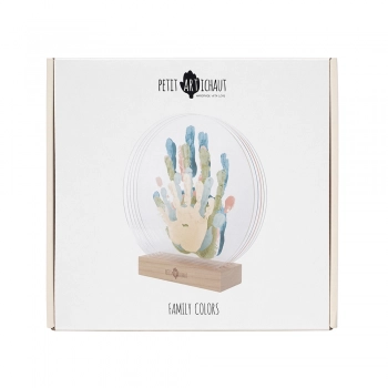 Διακοσμητικός Πίνακας Για Έως 5 Αποτυπώματα Όλης Της Οικογένειας 20,5x5x21,5εκ. Family Colors Petit Artichaut PA1200