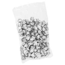 Διακοσμητικές Πέτρες Πλαστικές Ασημί 300gr/2x2,5εκ. Σε Σακουλάκι iliadis 92043