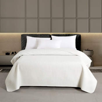 Κουβερλί Microfiber Μονό 160x240εκ. Ultra Sonic Zara White Melinen 20004488