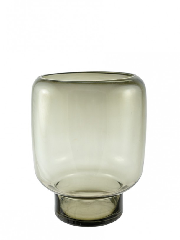 Βάζο Χειροποίητο Φυσητό Γυαλί Γκρι 23x30κ. Zen Collection 25.43.52106