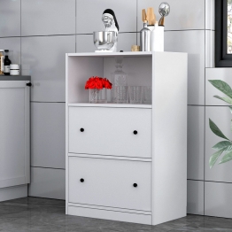 Ντουλάπι κουζίνας - μπάνιου Felix Flat Megapap χρώμα λευκό 65,4x40x103,2εκ.