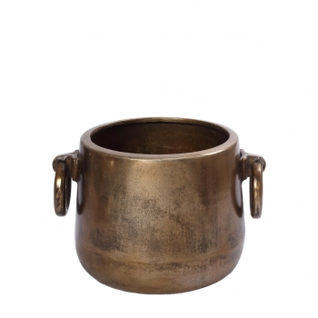 Σαμπανιέρα Αλουμινίου Με Λαβές Μπρονζέ ESPIEL 26x20x17εκ. FLA316