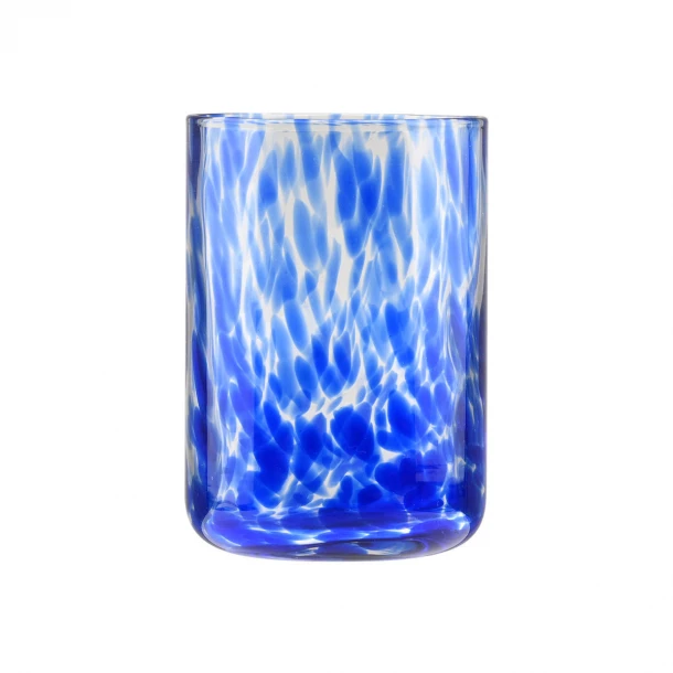 Ποτήρι Νερού Χαμηλό Γυάλινο 360ml Μπλε Colorburst Estia 07-40826