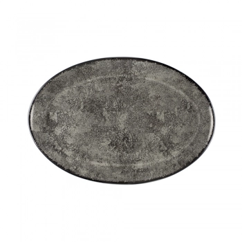 Πιατέλα Οβάλ Γκρι Πορσελάνης 18274-36 Oriana Ferelli 25εκ. PR18274627