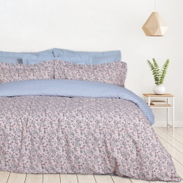 Σετ Σεντόνια Polycotton Υπέρδιπλα Με Λάστιχο 170x200+35εκ. Casual 5427 Σομόν Das Home