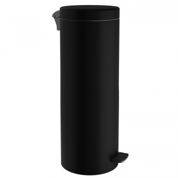 Καλάθι Απορριμμάτων 30lt Soft Close Ανοξείδωτο Matt Black Pam & Co Φ25x65εκ. 2565-403