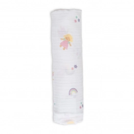 Μουσελίνα Βαμβακερή 120x120εκ. Πολλαπλών Χρήσεων Lulu Swaddling LJ448