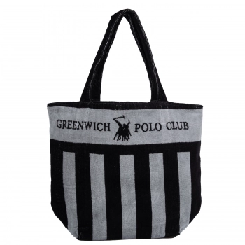 Τσάντα Θαλάσσης Βαμβακερή 55x40εκ. Essential 5234 Grey Greenwich Polo Club