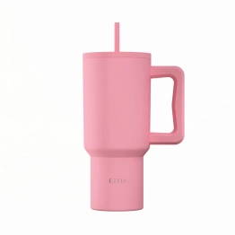 Θερμός Ανοξείδωτος Straw Tumbler XL 14,5x10x22,8εκ.-900ml Rose Save The Aegean Estia 01-41526