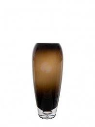 Βάζο Χειροποίητο Φυσητό Γυαλί Καφέ 12x12x28,7εκ. Zen Collection 25.43.52140