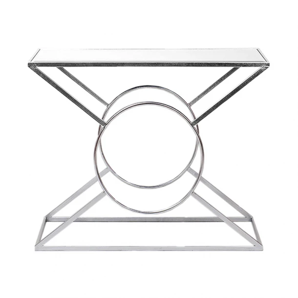 Κονσόλα Μεταλλική Ασημί Art Et Lumiere 100x32x78,5εκ. 20333