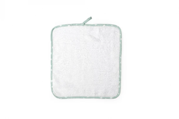 Λαβέτα Ώμου Βαμβακερή 07 Λευκή-Βεραμάν 30x30εκ. DimCol