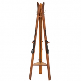 Καλόγερος Ξύλινα Πέδιλα Σκι Καφέ 48x48x170εκ. iliadis 87830
