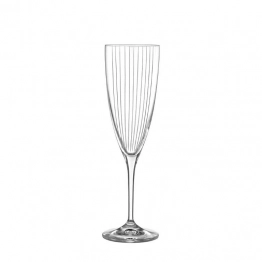 Σετ 6τμχ Ποτήρι Σαμπάνιας Κρυστάλλινο 220ml 71-4 Capolavoro