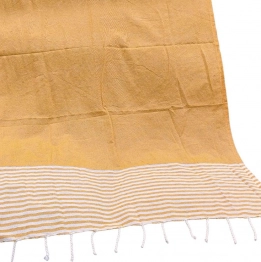 Πετσέτα Θαλάσσης Pestemal Βαμβακερή Yellow 90x180εκ. Summer tiempo 42-2945