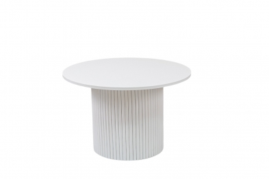 Τραπεζάκι Στρογγυλό Λευκό 70x45εκ. Zen Collection 24.13.50252