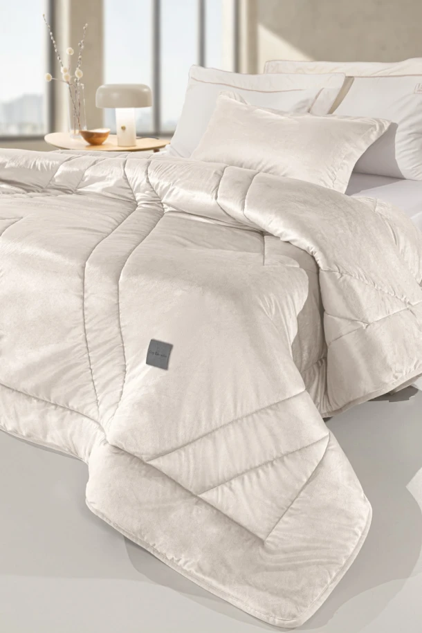 Πάπλωμα Velvet Ημίδιπλο 180x240εκ. Refine Beige Guy Laroche