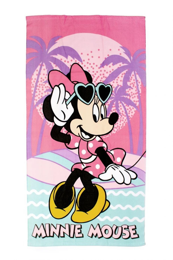 Πετσέτα Θαλάσσης Παιδική Microfiber 70x140εκ. Minnie 72 Coral Disney DimCol
