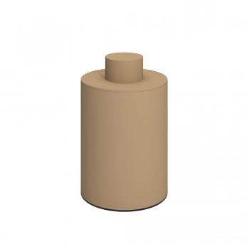 Δοχείο Αποθήκευσης Με Καπάκι Ανοξείδωτο Matt Beige Pam & Co Φ8x15εκ. 94-103