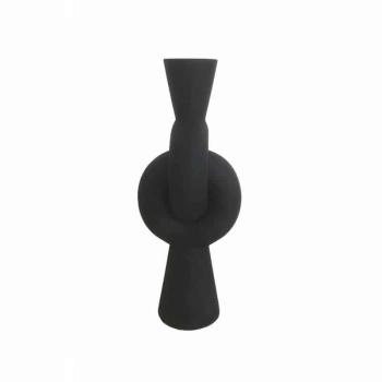 Βάζο Κεραμικό Μαύρο Art Et Lumiere Φ13x33εκ. 25042