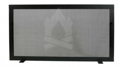 Προστατευτική Μπάρα Τζακιού Σιδερένια Μασίφ 90x50εκ. Black