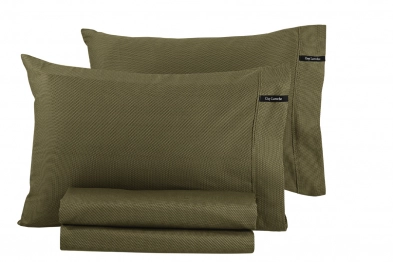 Ζεύγος Μαξιλαροθήκες Βαμβακερές 50x70εκ. Minimal Khaki Guy Laroche