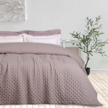 Κουβερλί Microfiber King 240x250εκ. Happy 9628 Taupe Das Home