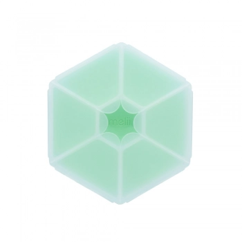Φαγητοδοχείο Πλαστικό Με 6 Χωρίσματα Snackle Box Hexagon Mint Melii MEL23730