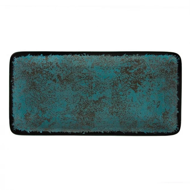 Πιατέλα Σερβιρίσματος Πορσελάνης 27x16εκ. Teal 18274-99 Moon Shade Oriana Ferelli PR18274820