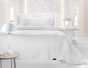 Κουβερλί Βαμβακερό King 270x250εκ. Must White Guy Laroche