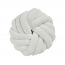 Διακοσμητικό Μαξιλάρι Βελούδινο Φ35εκ. Deco 2294 White Das Home