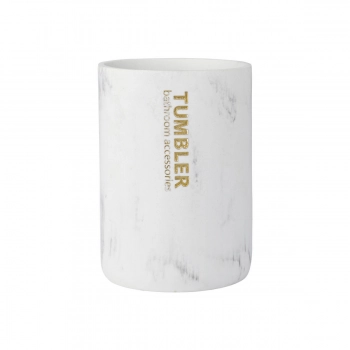 Ποτηροθήκη Ρητίνης Marble 8x8x10εκ. Estia 02-21801